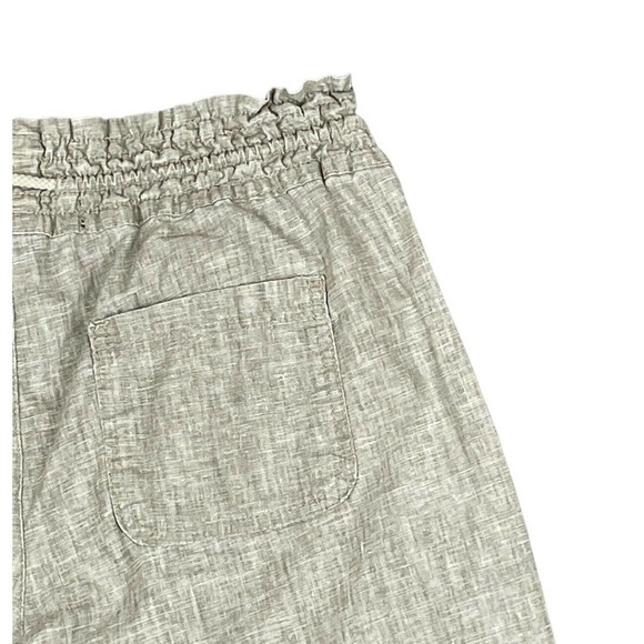 Freestyle Revolution Womens Large Linen Pants Comfort Elastic Waist Bootcut Tan - Picture 9 of 11